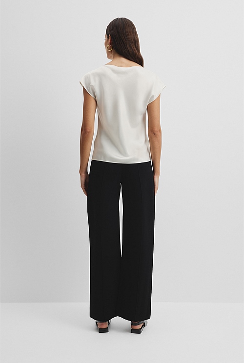 Satin Shell Top