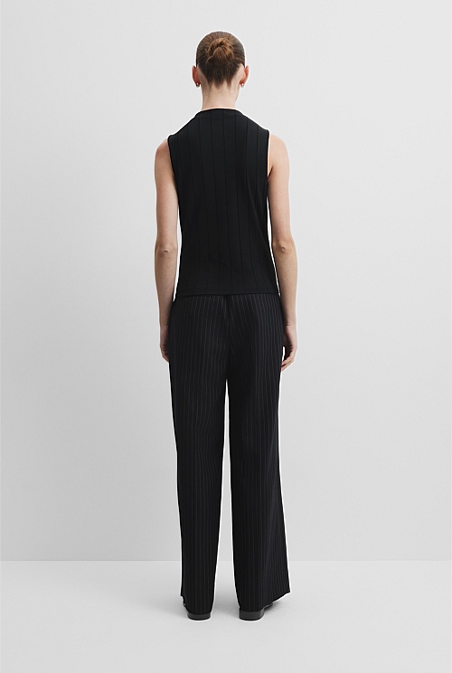 Mock Neck Rib Tank