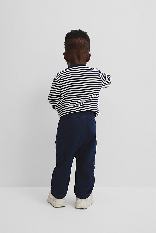 Australian Cotton Blend Relaxed Pull-On Pant