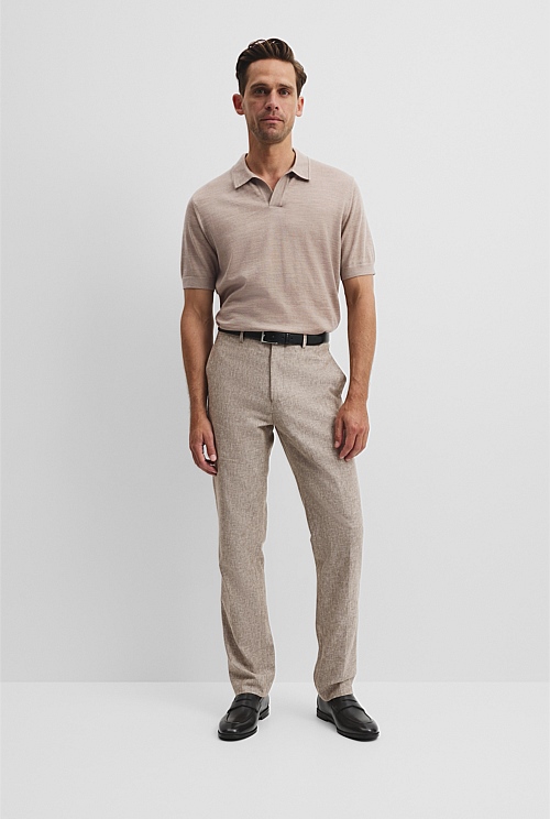 Australian Merino Short Sleeve Trophy Knit Polo