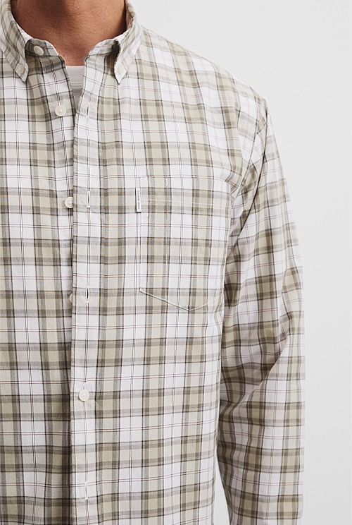 Regular Fit Cotton Check Shirt
