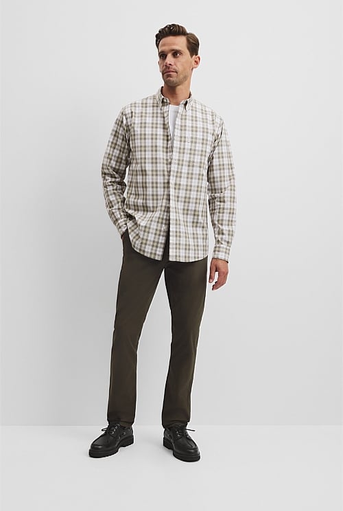 Regular Fit Cotton Check Shirt