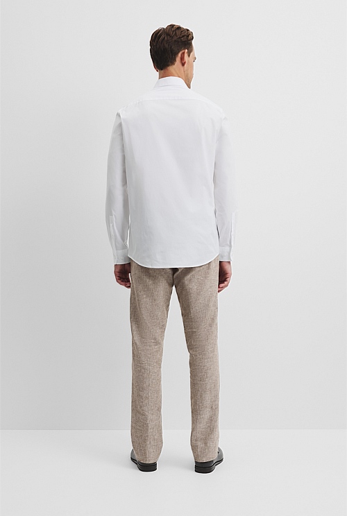 Slim Fit Stretch Cotton Shirt
