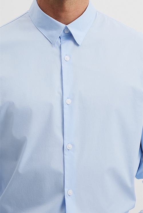 Slim Fit Stretch Cotton Shirt