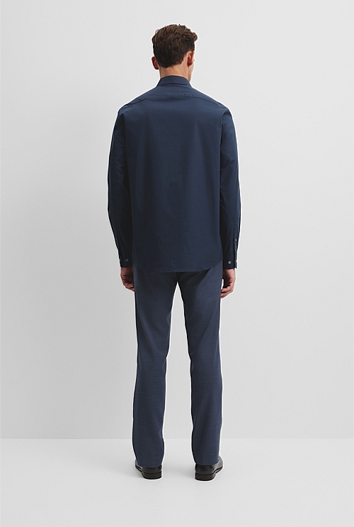 Slim Fit Stretch Cotton Shirt