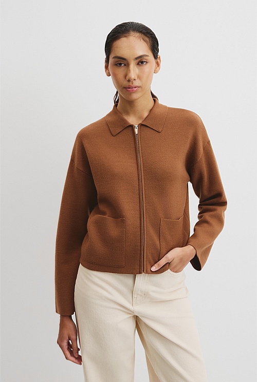 Zip Knit Jacket