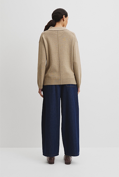 Cotton Linen Long Sleeve Knit