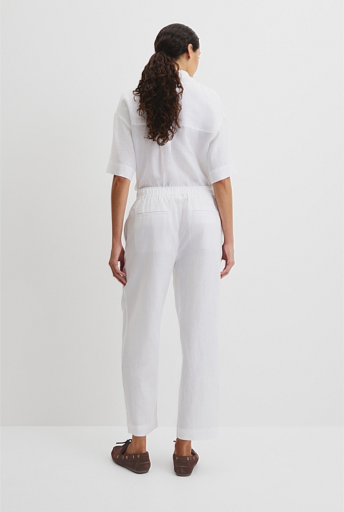 Organically Grown Linen Tapered Jogger
