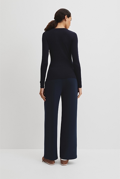 Cupro Rib Top Cupro Rib Top