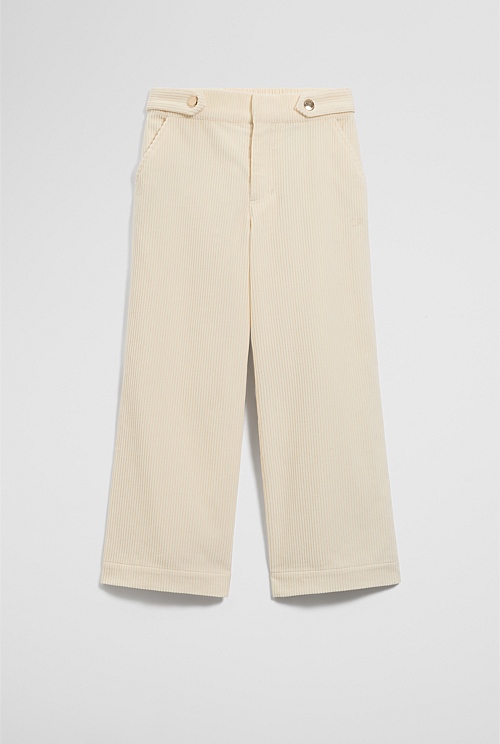 Organically Grown Cotton Wide Leg Cord Pant