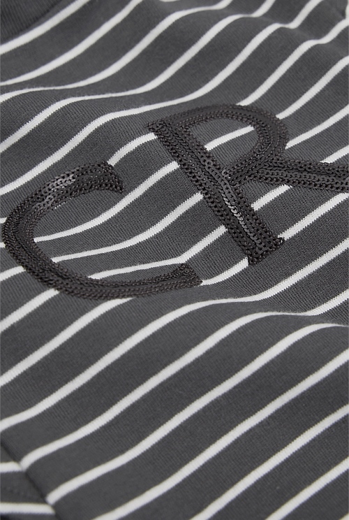 Australian Cotton Logo Frill T-Shirt