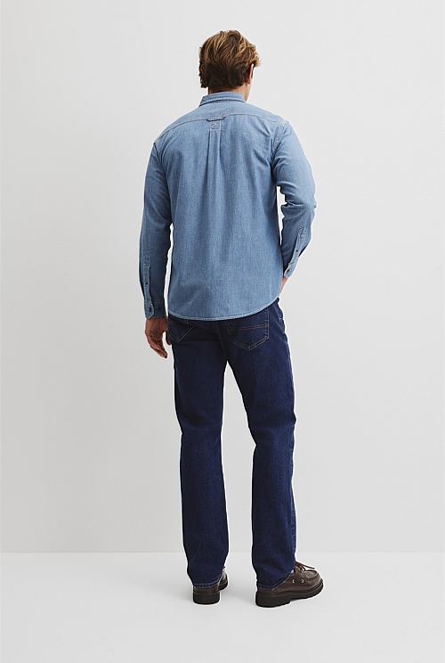 Regular Fit Workwear Chambray Shirt