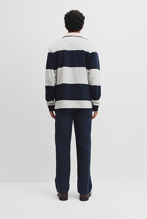 Australian Cotton Stripe Rugby Polo