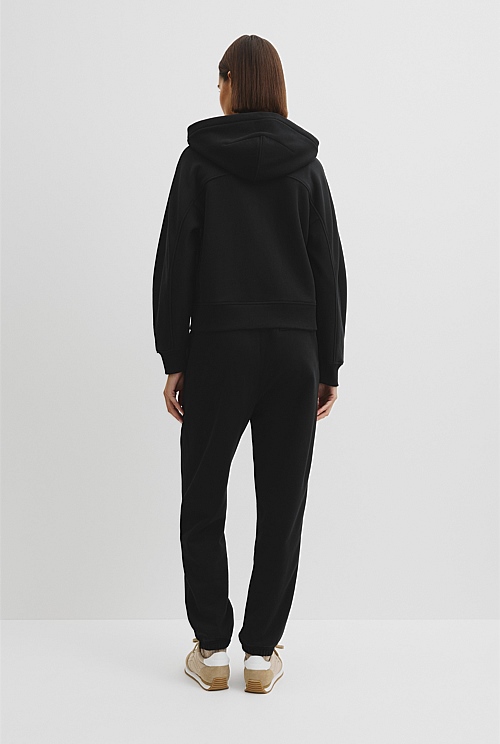 Australian Good Earth Cotton Zip Through Hooded Sweat