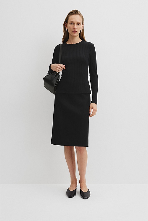 Long Sleeve Rib Top