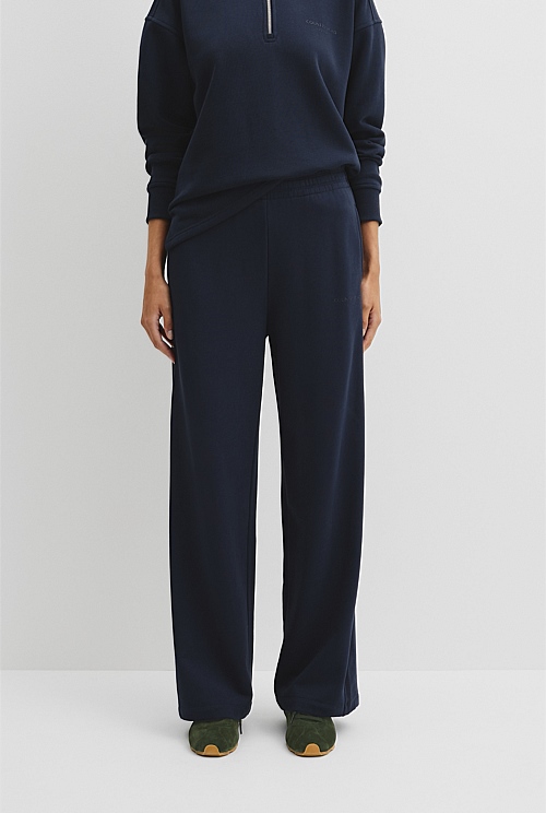 Australian Good Earth Cotton Straight Leg Track Pant