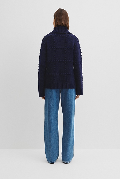 Long Sleeve Polo Knit