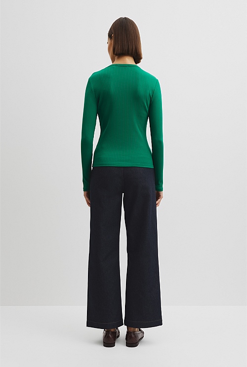Long Sleeve Rib Top Long Sleeve Rib Top