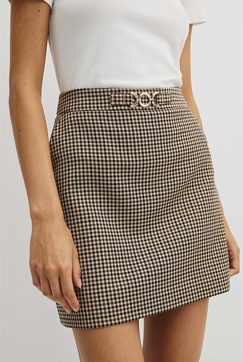 Wool Mini Skirt