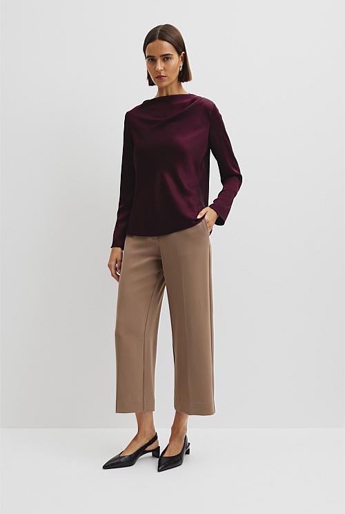 Draped Long Sleeve Shirt Draped Long Sleeve Shirt
