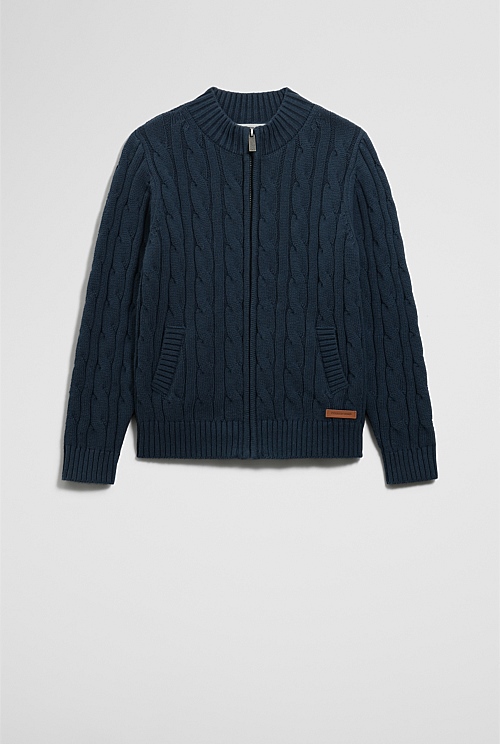 Zip Through Cardigan