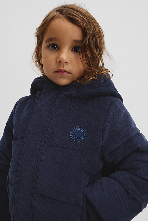 Cord Puffer Jacket