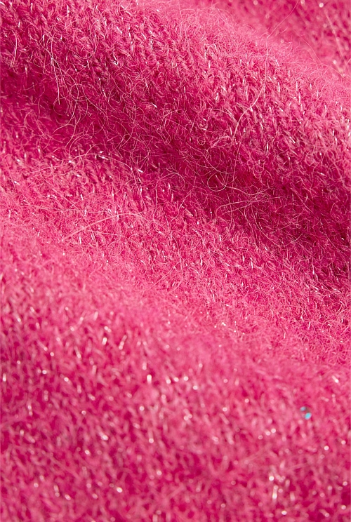 Sequin Fluffy Knit