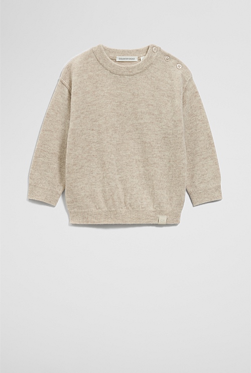 Merino Wool Cashmere Blend Knit