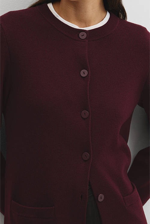 Compact Wool Longline Cardigan Compact Wool Longline Cardigan
