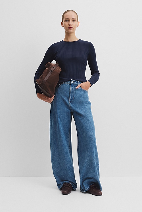 Long Sleeve Rib Top