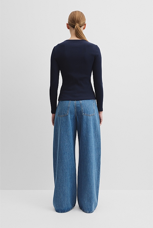 Long Sleeve Rib Top