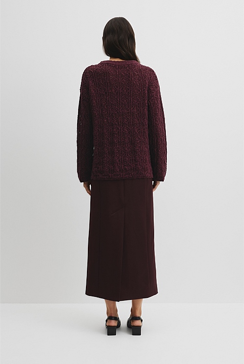 Boucle Lace Knit