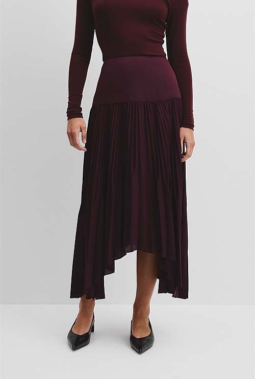 Plisse Midi Skirt Plisse Midi Skirt