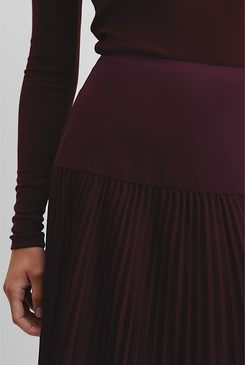 Plisse Midi Skirt Plisse Midi Skirt