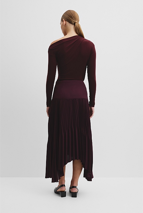 Plisse Midi Skirt Plisse Midi Skirt