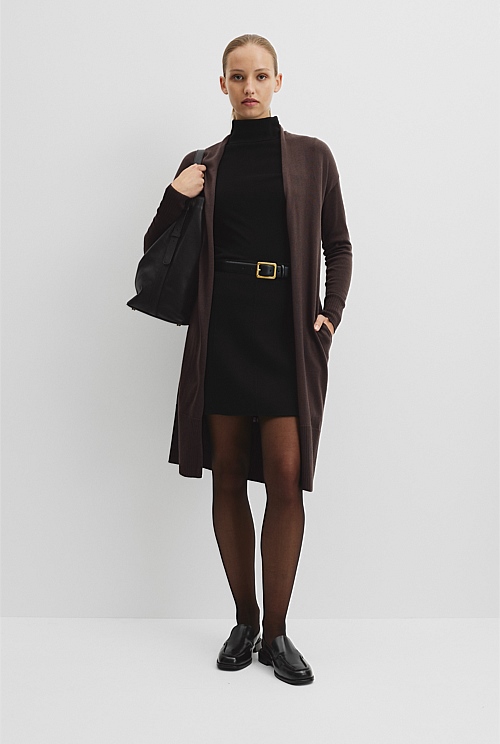 Lightweight Merino Longline Cardigan
