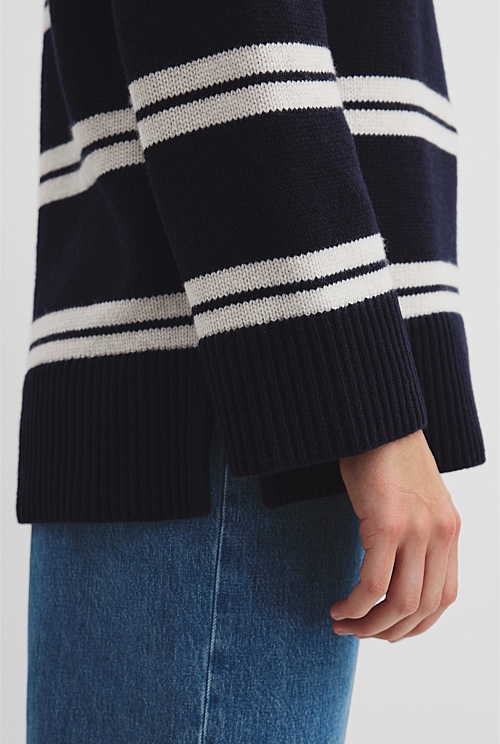 Longline Stripe Knit