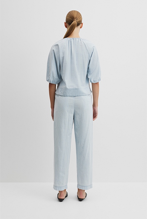 Gathered Cotton Top Gathered Cotton Top