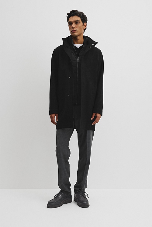 Hybrid Removable Gilet Overcoat