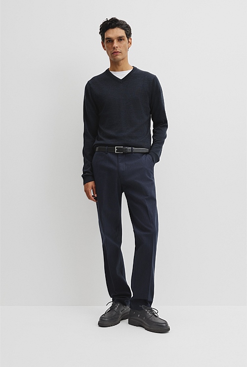 Merino Wool V-Neck Knit
