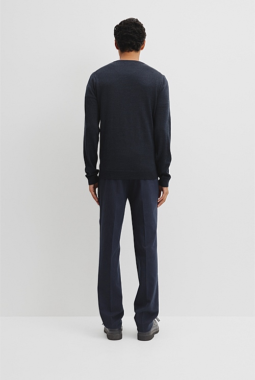 Merino Wool V-Neck Knit