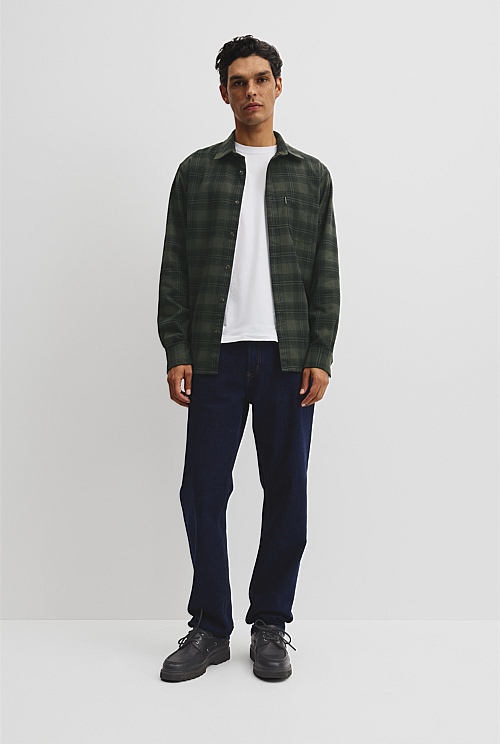 Regular Fit Flannel Check Shirt