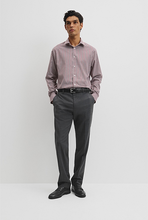 Regular Fit Gingham Travel Shirt