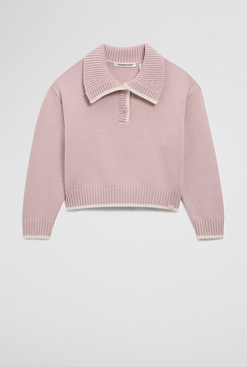 Tipped Popover Knit Tipped Popover Knit