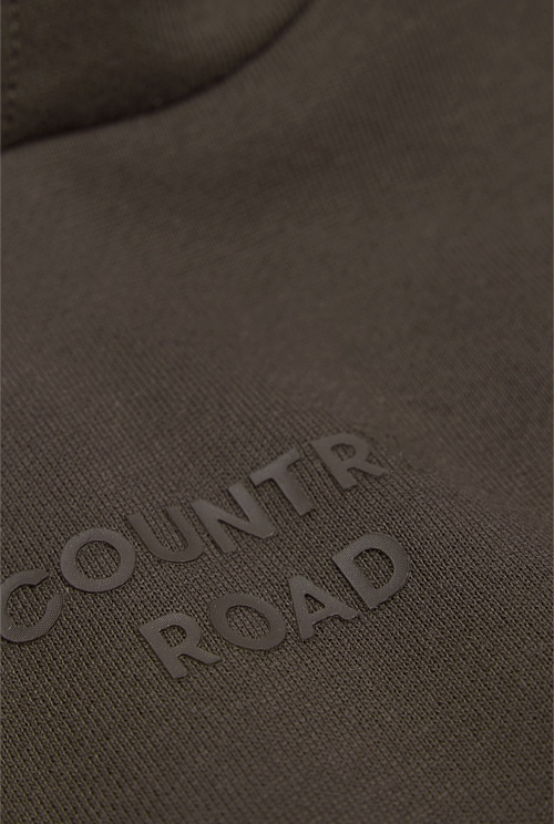 Organically Grown Cotton Modern Logo Hoodie