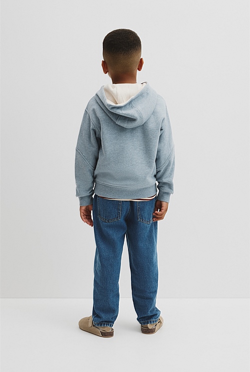 Organically Grown Cotton Modern Logo Hoodie