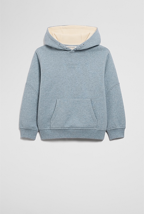 Organically Grown Cotton Modern Logo Hoodie