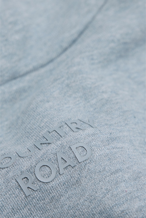 Organically Grown Cotton Modern Logo Hoodie