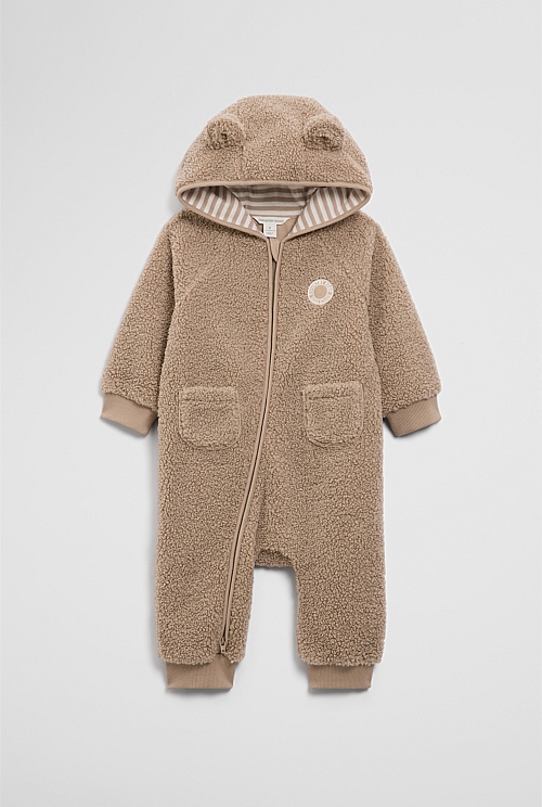 Sherpa Hooded Jumpsuit