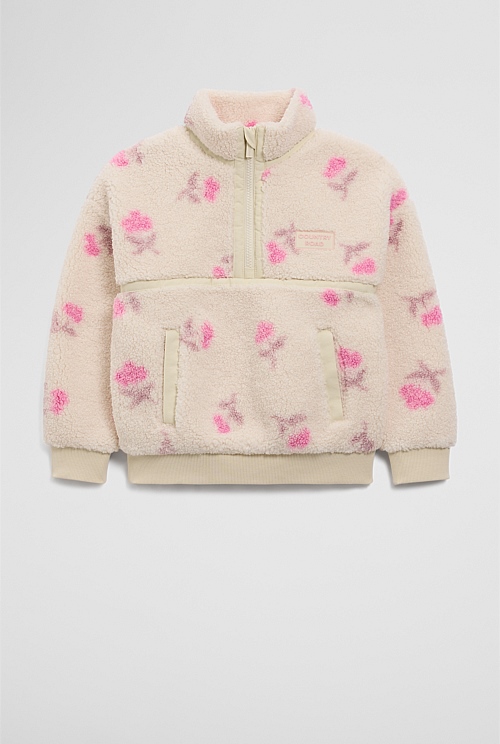 Printed Sherpa Sweat